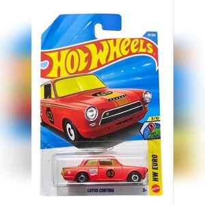 Hot Wheels Lotus Cortina Red Die-Cast Car